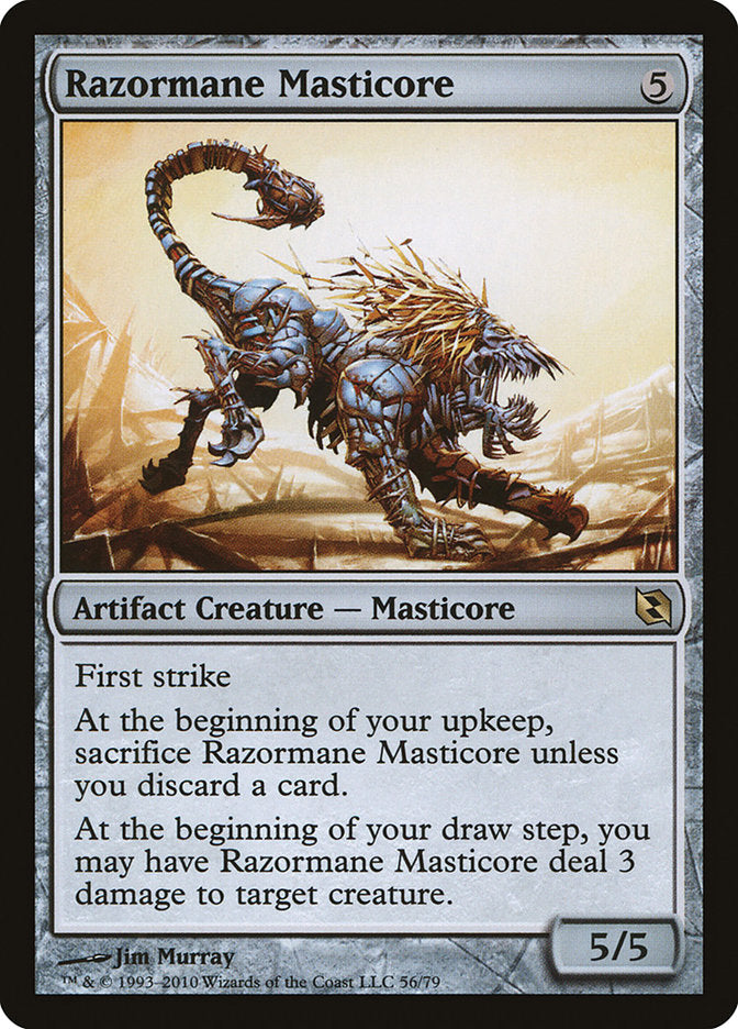 Razormane Masticore (56) [Duel Decks: Elspeth vs. Tezzeret] | Odin's Place