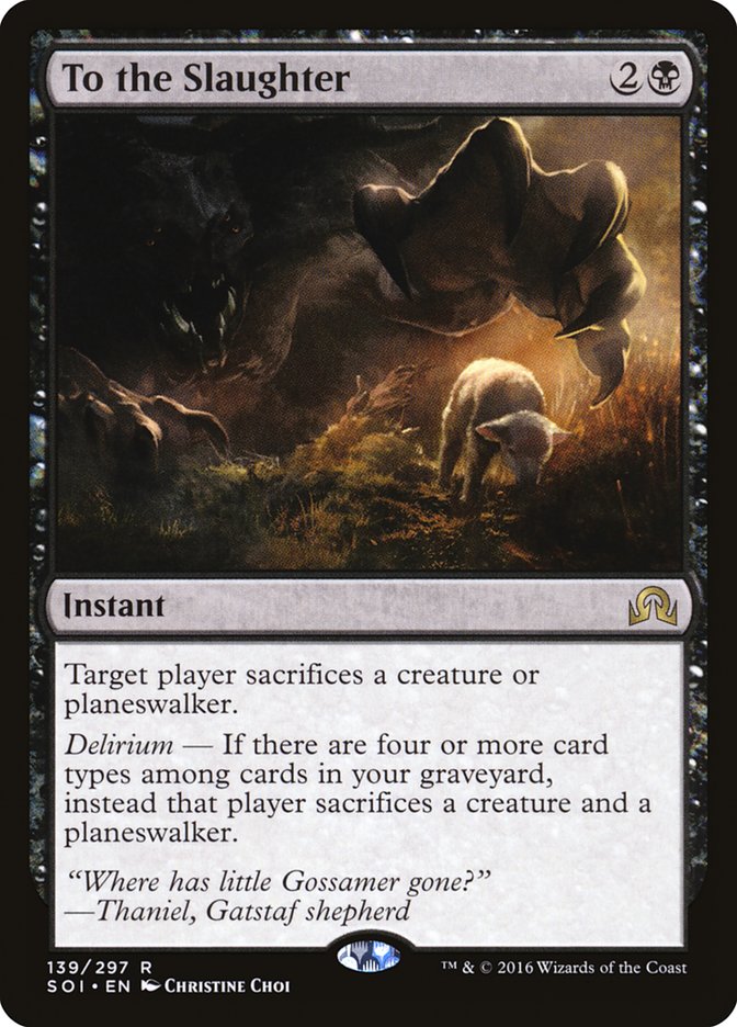 To the Slaughter (139) [Shadows over Innistrad] | Odin's Place