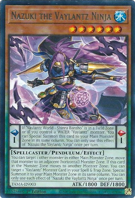 Nazuki the Vaylantz Ninja [TAMA-EN003] Rare | Odin's Place
