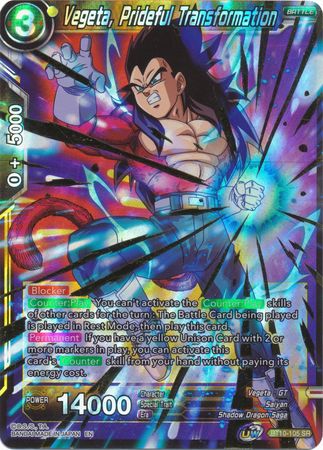 Vegeta, Prideful Transformation (BT10-105) [Rise of the Unison Warrior] | Odin's Place