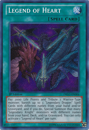 Legend of Heart [DRLG-EN006] Secret Rare | Odin's Place