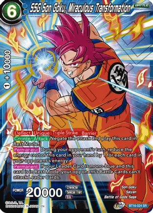 SSG Son Goku, Miraculous Transformation (BT16-024) [Realm of the Gods] | Odin's Place