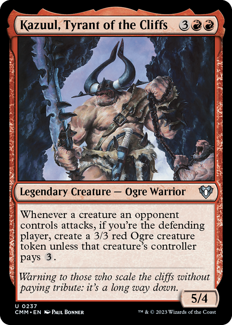 Kazuul, Tyrant of the Cliffs [Commander Masters] | Odin's Place