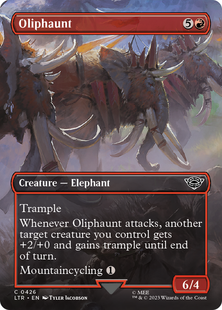 Oliphaunt (Borderless Alternate Art) [The Lord of the Rings: Tales of Middle-Earth] | Odin's Place