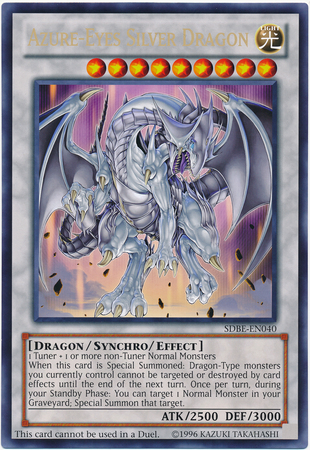 Azure-Eyes Silver Dragon (Oversized) (Silver Dragon) [SDBE-EN040] Promo | Odin's Place