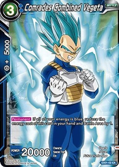 Comrades Combined Vegeta (EX01-02) [Mighty Heroes] | Odin's Place
