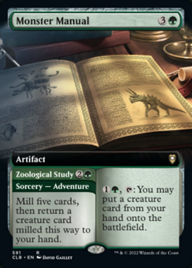 Monster Manual // Zoological Study (Extended Art) [Commander Legends: Battle for Baldur's Gate] | Odin's Place