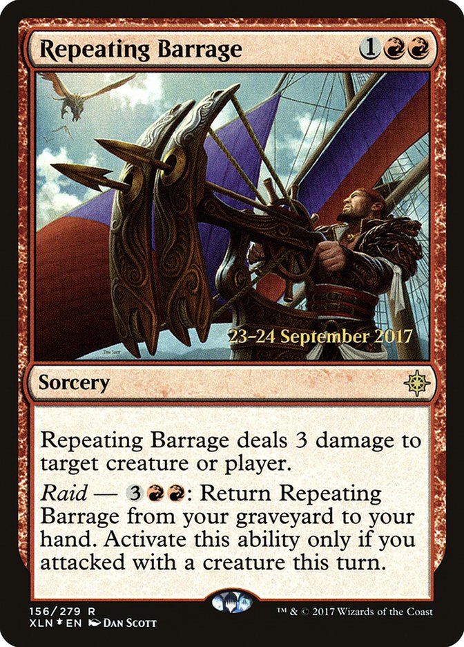 Repeating Barrage (156) [Ixalan Prerelease Promos] | Odin's Place