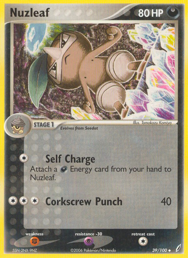 Nuzleaf (39/100) [EX: Crystal Guardians] | Odin's Place