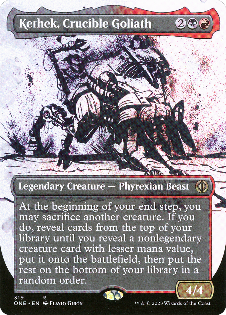 Kethek, Crucible Goliath (Borderless Ichor) [Phyrexia: All Will Be One] | Odin's Place