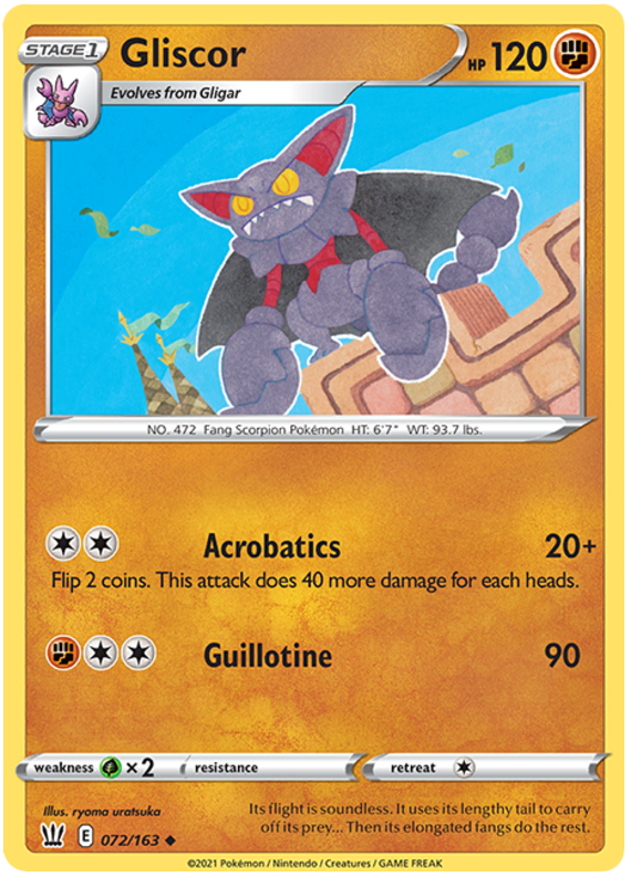 Gliscor (072/163) [Sword & Shield: Battle Styles] | Odin's Place