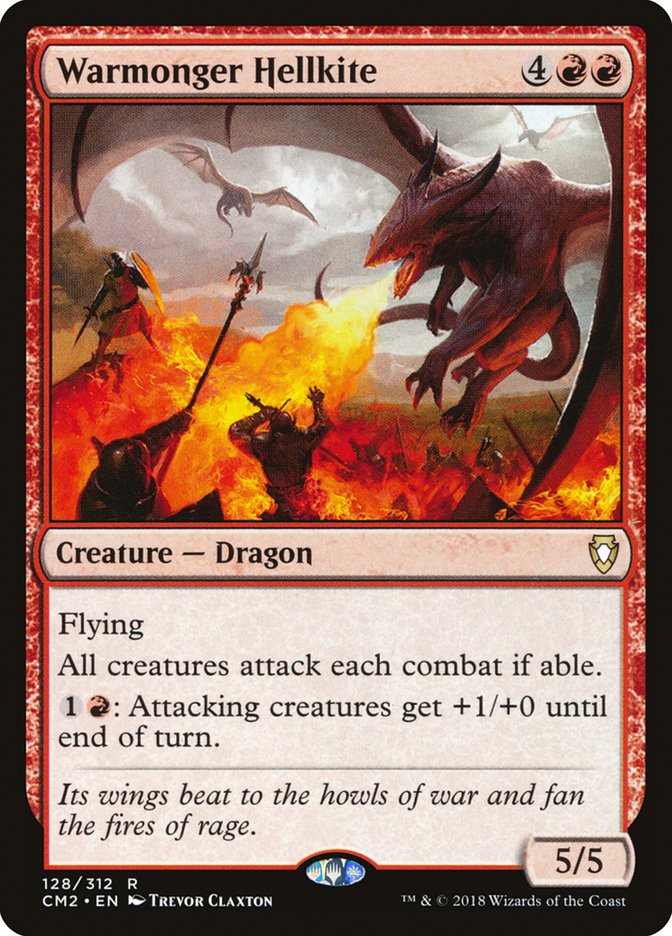 Warmonger Hellkite (128) [Commander Anthology Volume II] | Odin's Place
