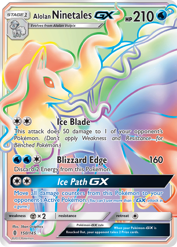 Alolan Ninetales GX (150/145) [Sun & Moon: Guardians Rising] | Odin's Place