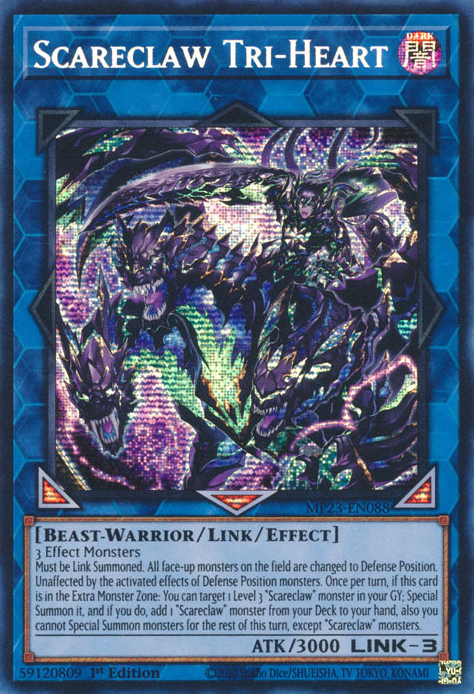 Scareclaw Tri-Heart [MP23-EN088] Prismatic Secret Rare | Odin's Place