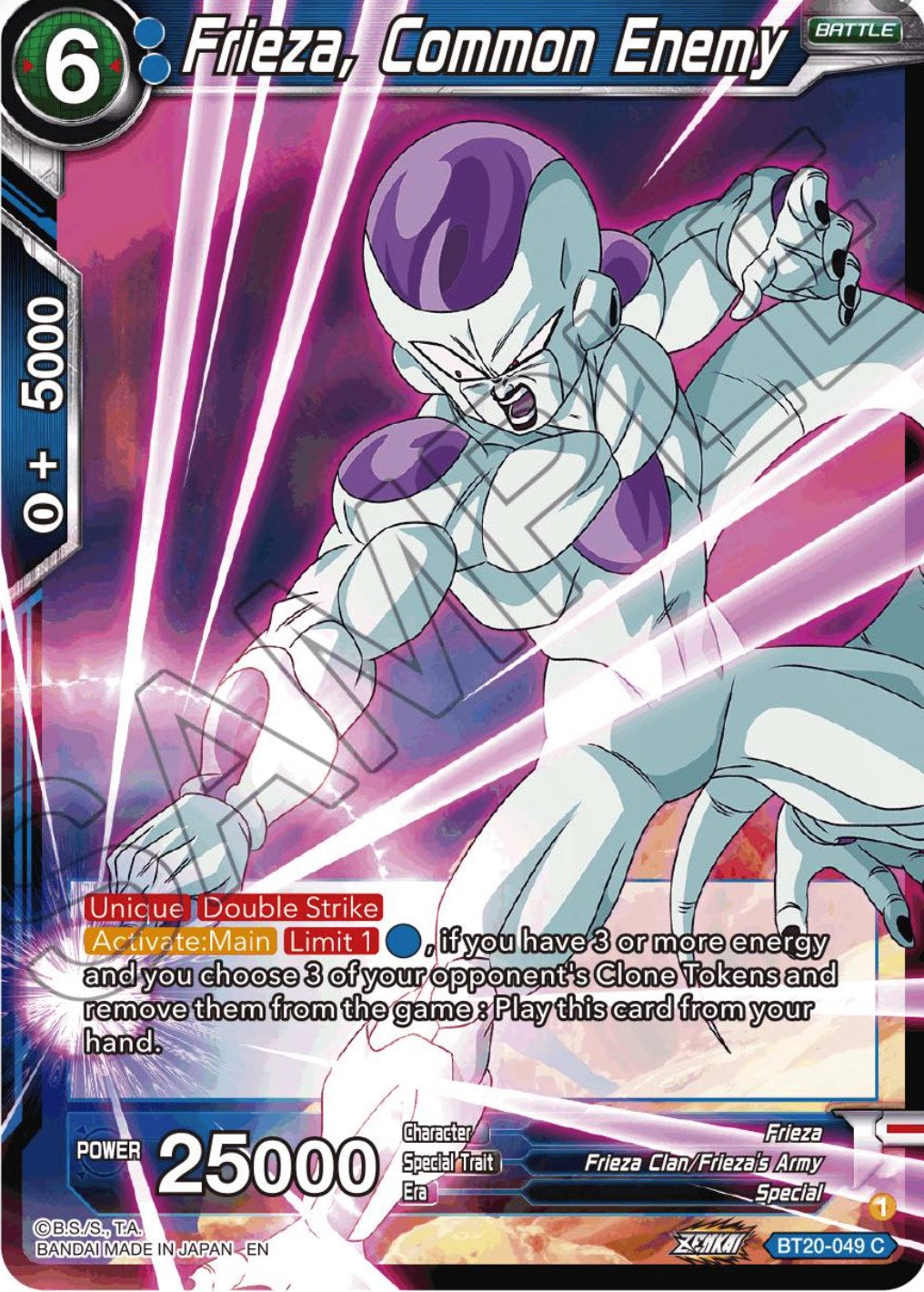 Frieza, Common Enemy (BT20-049) [Power Absorbed] | Odin's Place