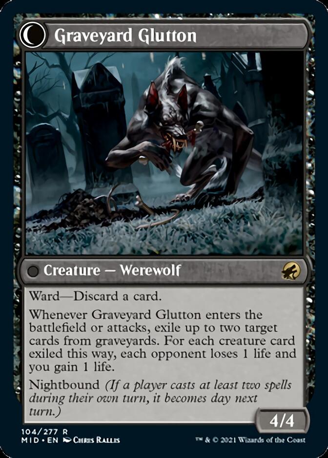 Graveyard Trespasser // Graveyard Glutton [Innistrad: Midnight Hunt] | Odin's Place