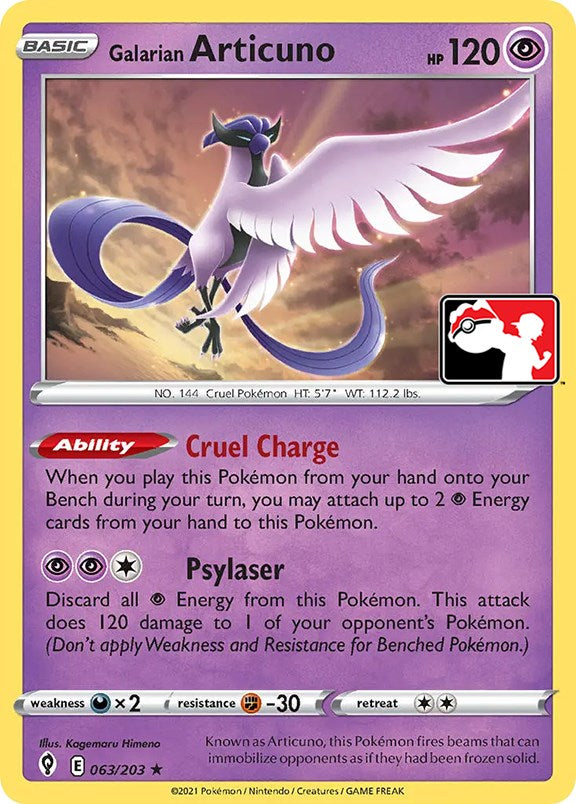 Galarian Articuno (063/203) [Prize Pack Series One] | Odin's Place