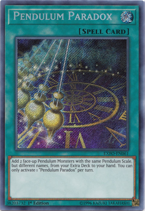 Pendulum Paradox [EXFO-EN061] Secret Rare | Odin's Place