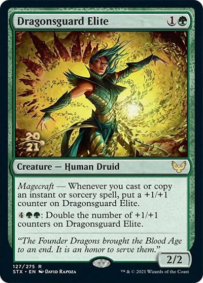 Dragonsguard Elite [Strixhaven: School of Mages Prerelease Promos] | Odin's Place