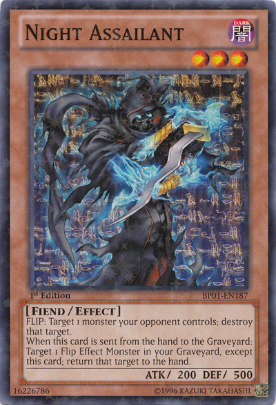 Night Assailant [BP01-EN187] Starfoil Rare | Odin's Place