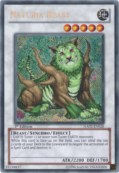 Naturia Beast [HA02-EN026] Secret Rare | Odin's Place