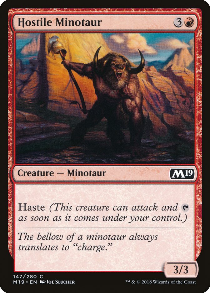 Hostile Minotaur (147) [Core Set 2019] | Odin's Place