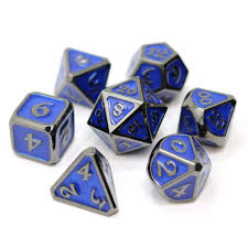 Die Hard Dice Mythica Sinister Sapphire Poly 7 Set | Odin's Place