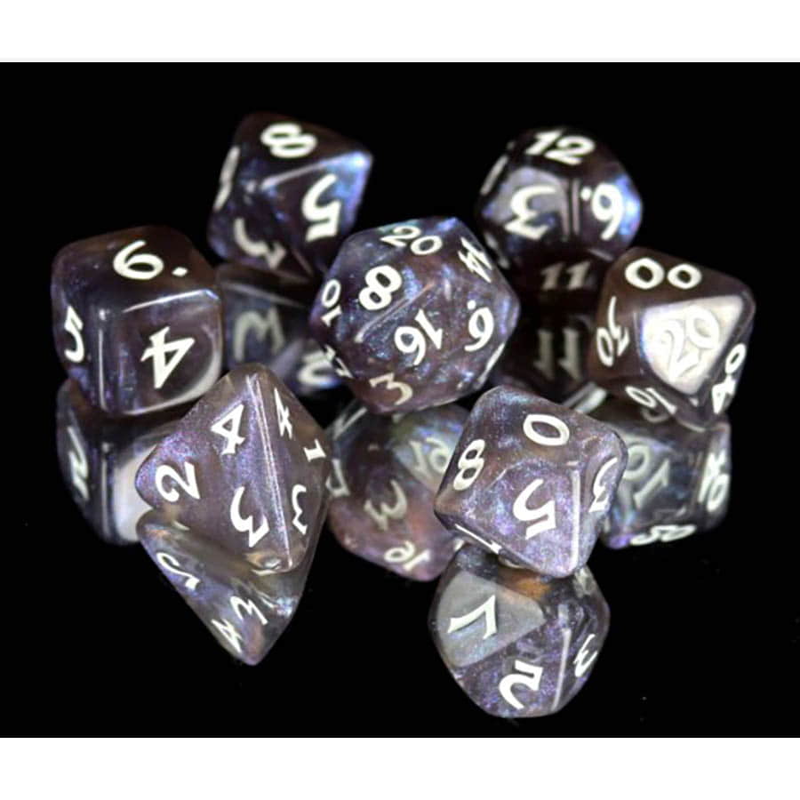 Die Hard Dice Elessia Kybr Passion with White Poly 7 Set | Odin's Place