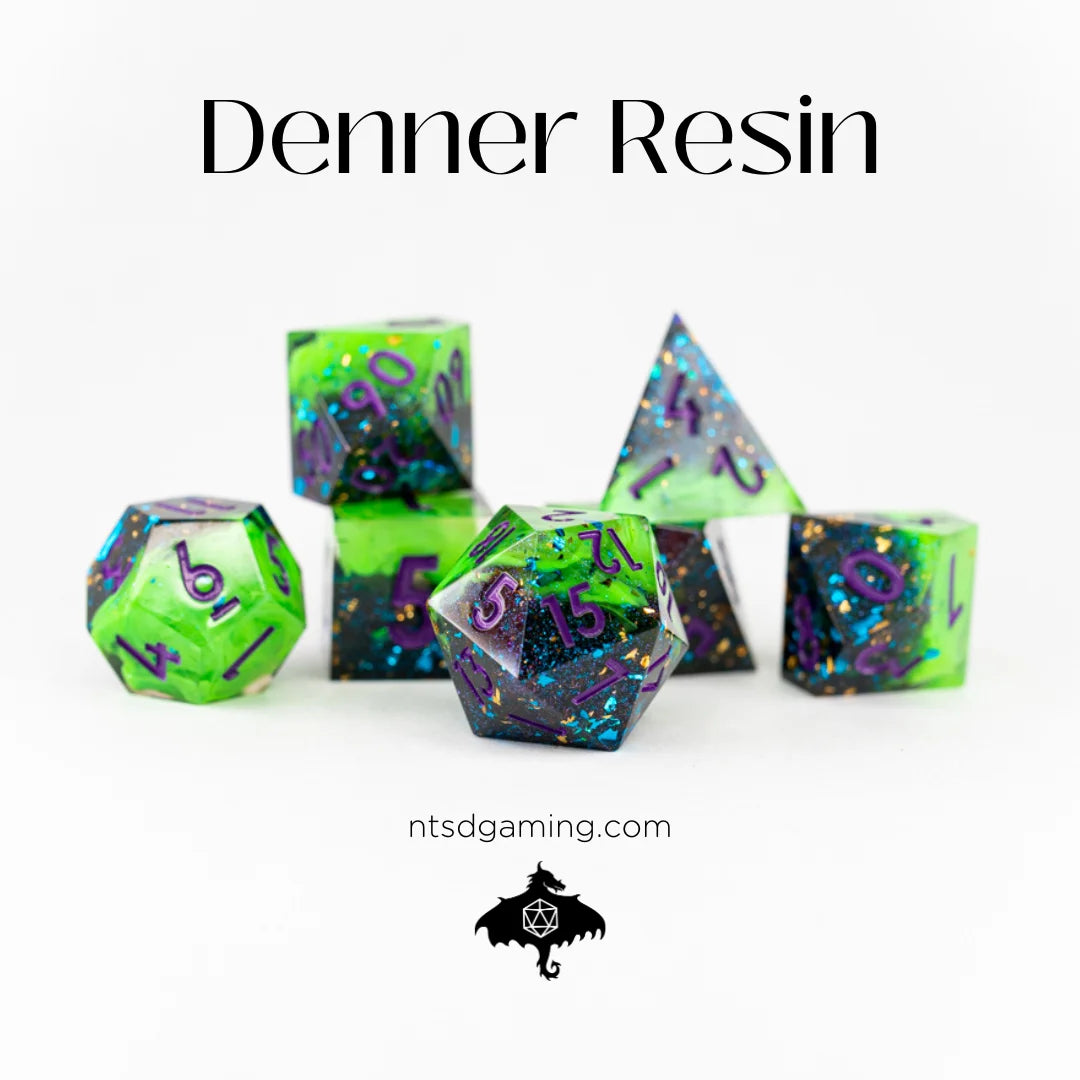 NTSD Sharp-Edged Dice in Test Tube, Assorted Styles | Odin's Place