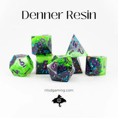 NTSD Sharp-Edged Dice in Test Tube, Assorted Styles | Odin's Place