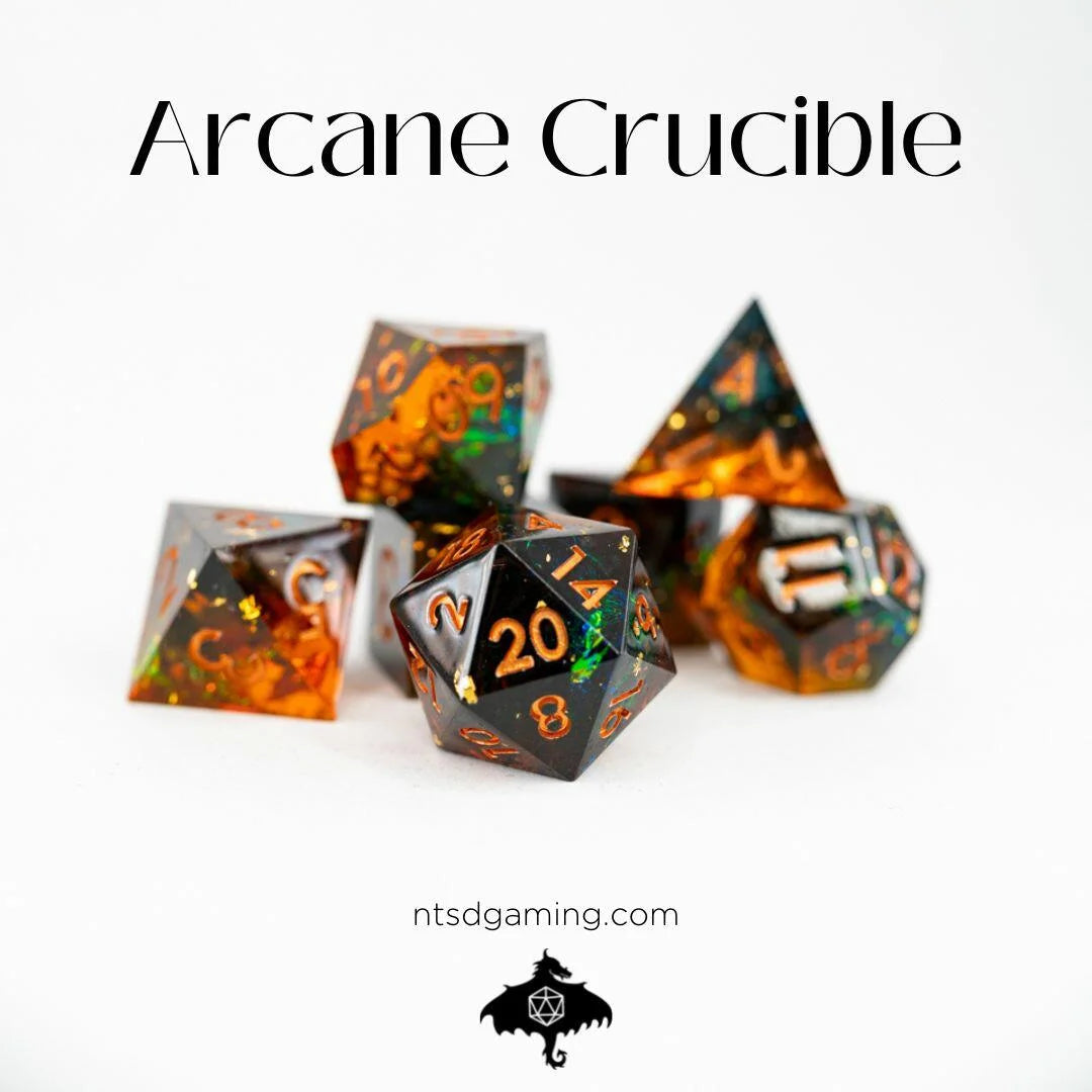 NTSD Sharp-Edged Dice in Test Tube, Assorted Styles | Odin's Place