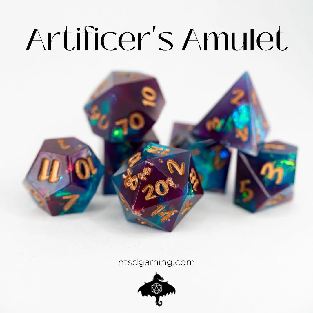 NTSD Sharp-Edged Dice in Test Tube, Assorted Styles | Odin's Place