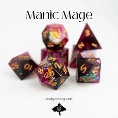 NTSD Sharp-Edged Dice in Test Tube, Assorted Styles | Odin's Place