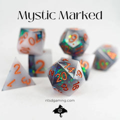 NTSD Sharp-Edged Dice in Test Tube, Assorted Styles | Odin's Place