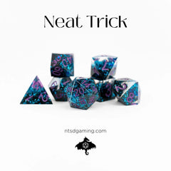 NTSD Sharp-Edged Dice in Test Tube, Assorted Styles | Odin's Place