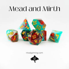NTSD Sharp-Edged Dice in Test Tube, Assorted Styles | Odin's Place