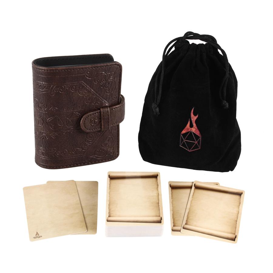 Forged Gaming Book of Incantations Spell Card Book (Dice Edition) Black | Odin's Place