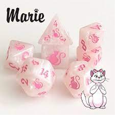Black Oak Workshop: Kitty-Clacks Polyhedral Dice Set | Odin's Place