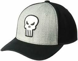 Marvel Punisher Logo Gray and Black Dad Cap | Odin's Place
