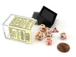 Chessex Festive Mini Circus With Black Poly 7 Set | Odin's Place