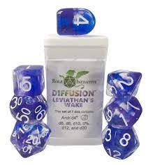 Roll 4 Initiative Diffusion Leviathan's Wake Poly 7 Dice Set | Odin's Place