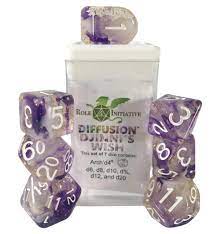 Roll 4 Initiative Diffusion Djinni's Wish Poly 7 Dice Set | Odin's Place