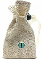 Dragon Eye Dice Bag: White | Odin's Place
