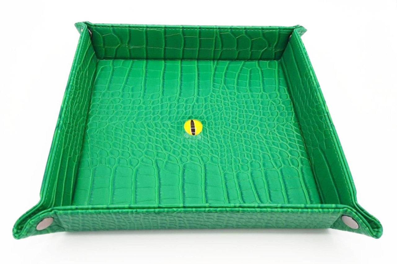 Old School Dice Dragon Eye Rolling Tray: Green | Odin's Place