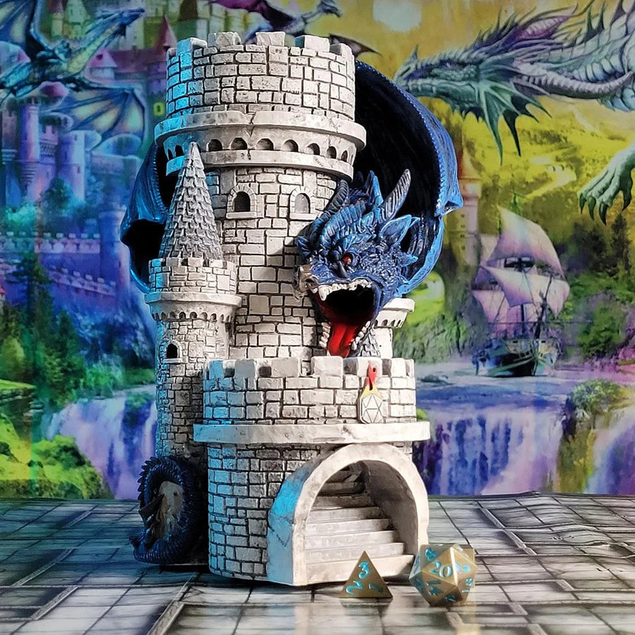 Forged Gaming Blue Dragon Dice Tower | Odin's Place