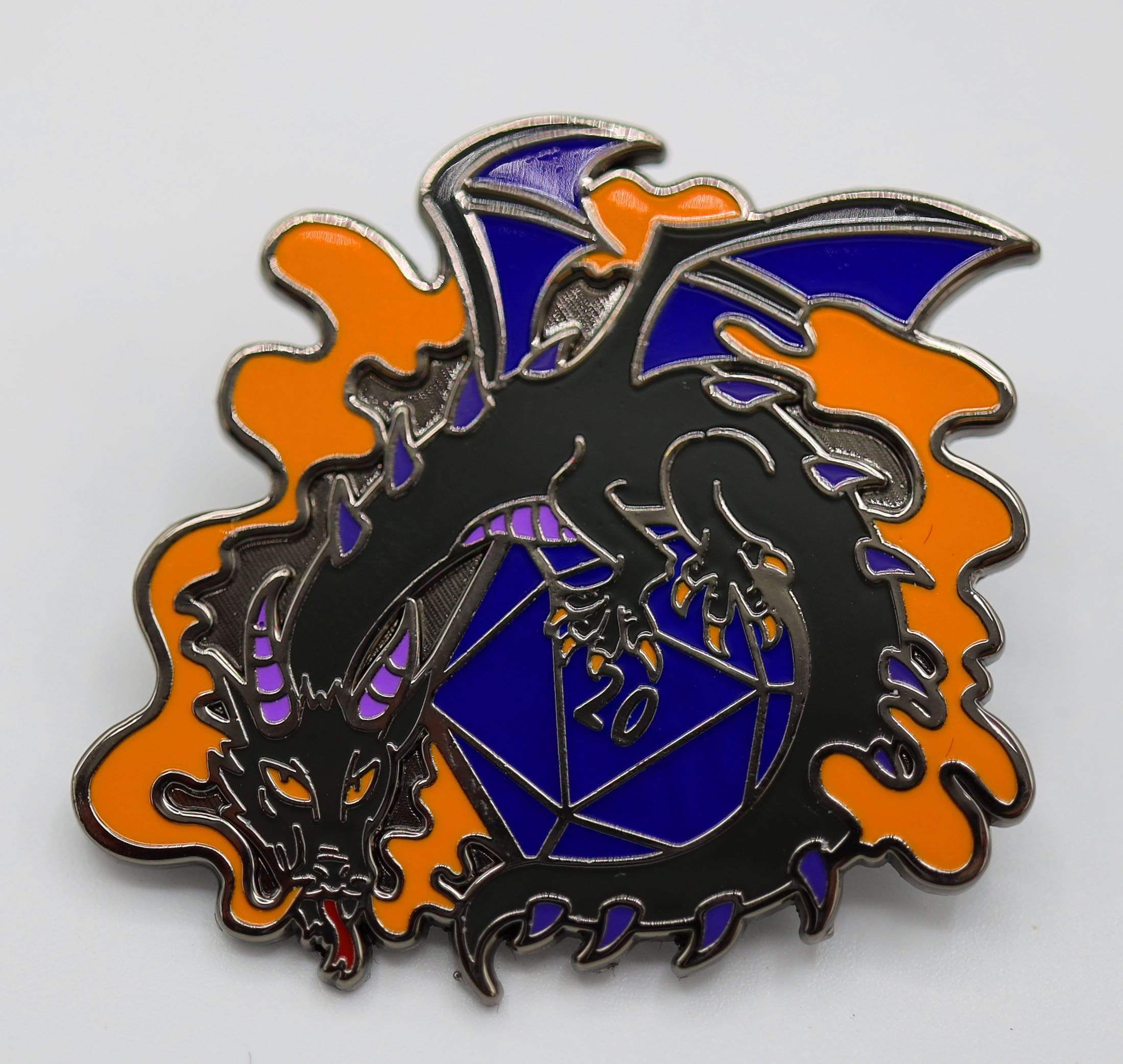 Foam Brain Dice Dragons Pin: Smoke | Odin's Place