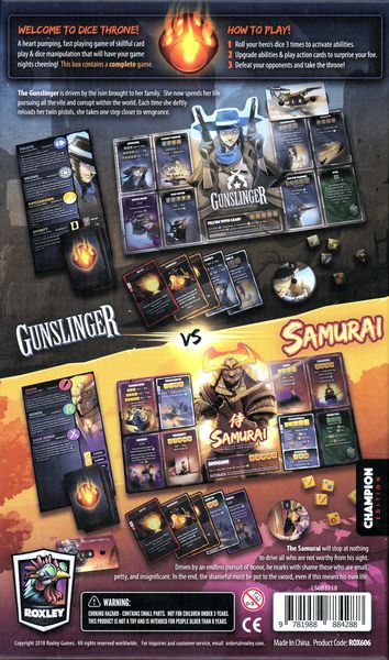 Dice Throne Season Two Gunslinger Vs Samurai | Odin's Place