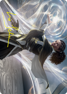 Clever Lumimancer Art Card (Gold-Stamped Signature) [Strixhaven: School of Mages Art Series] | Odin's Place