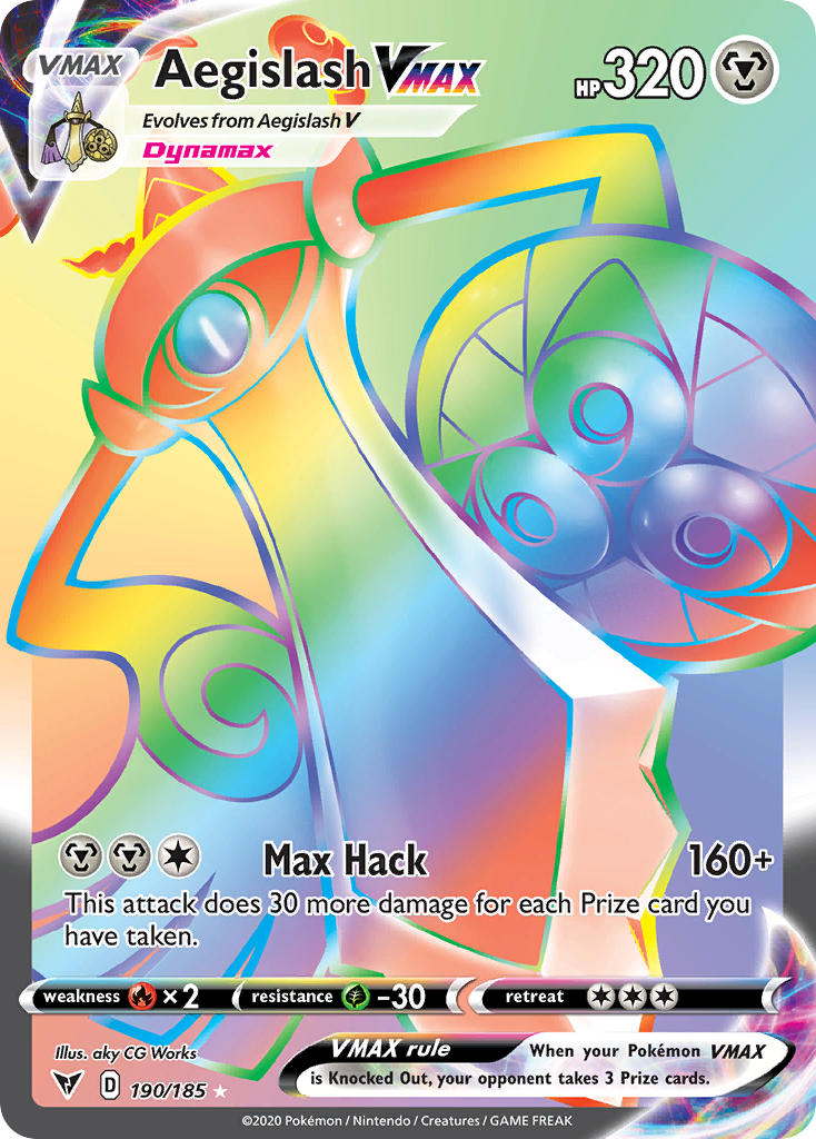 Aegislash VMAX (190/185) [Sword & Shield: Vivid Voltage] | Odin's Place