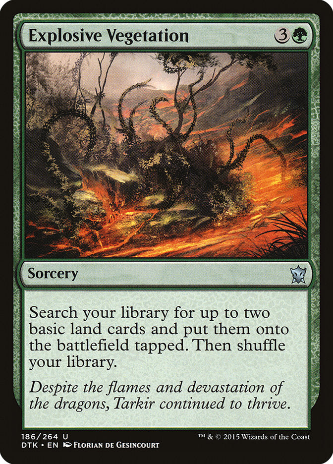 Explosive Vegetation (186) [Dragons of Tarkir] | Odin's Place